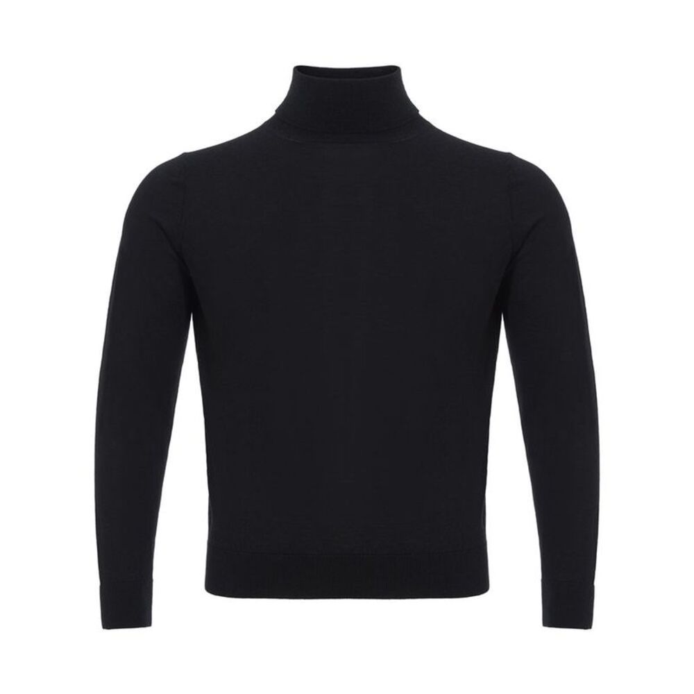 Colombo Black Cashmere Men's Turtleneck